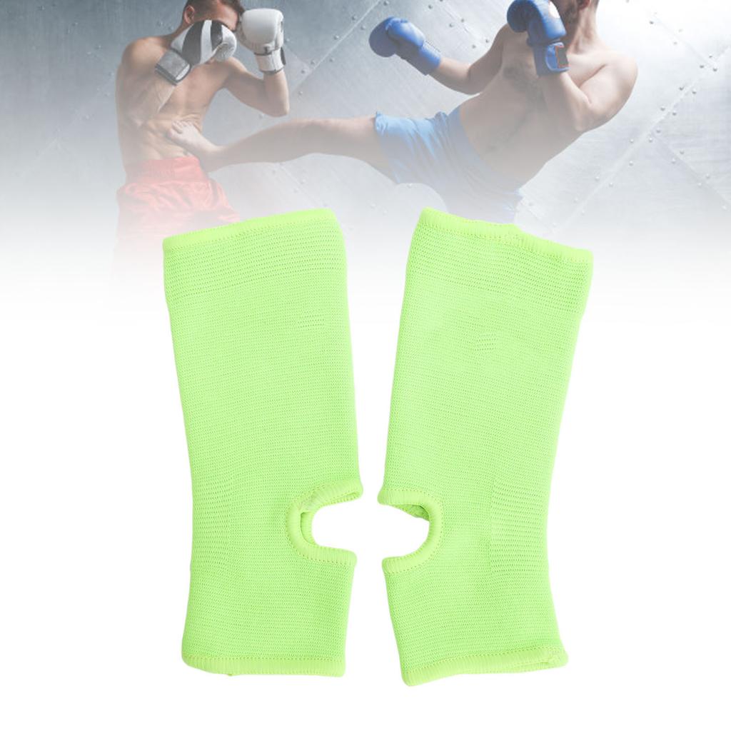 1 Pair Ankle Brace Socks Breathable Comfortable Flexible Multifunction Ankle Brace Compression Sleeve for Boxing Outdoor Sports Green M