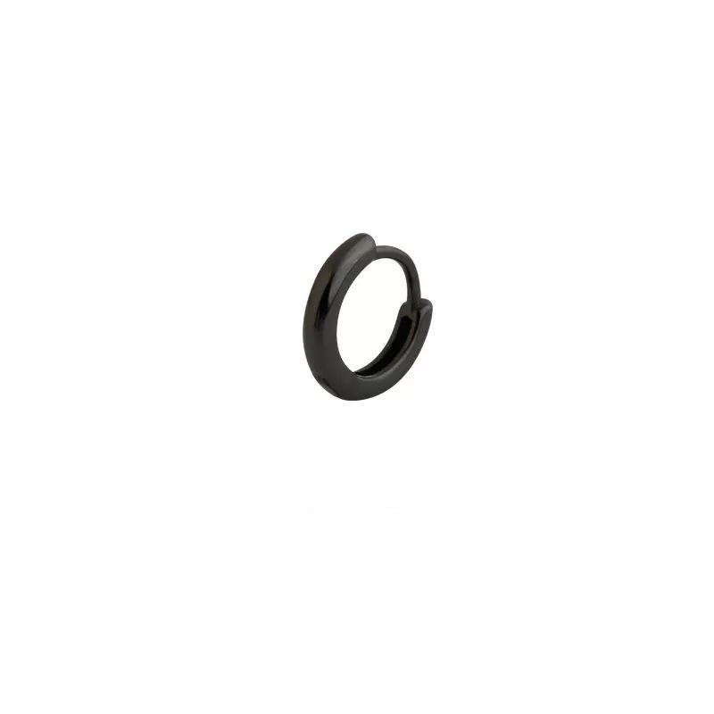 Black Geometric Hoop Earrings: Trendy 2022 Black Gold-Plated Tragus Studs