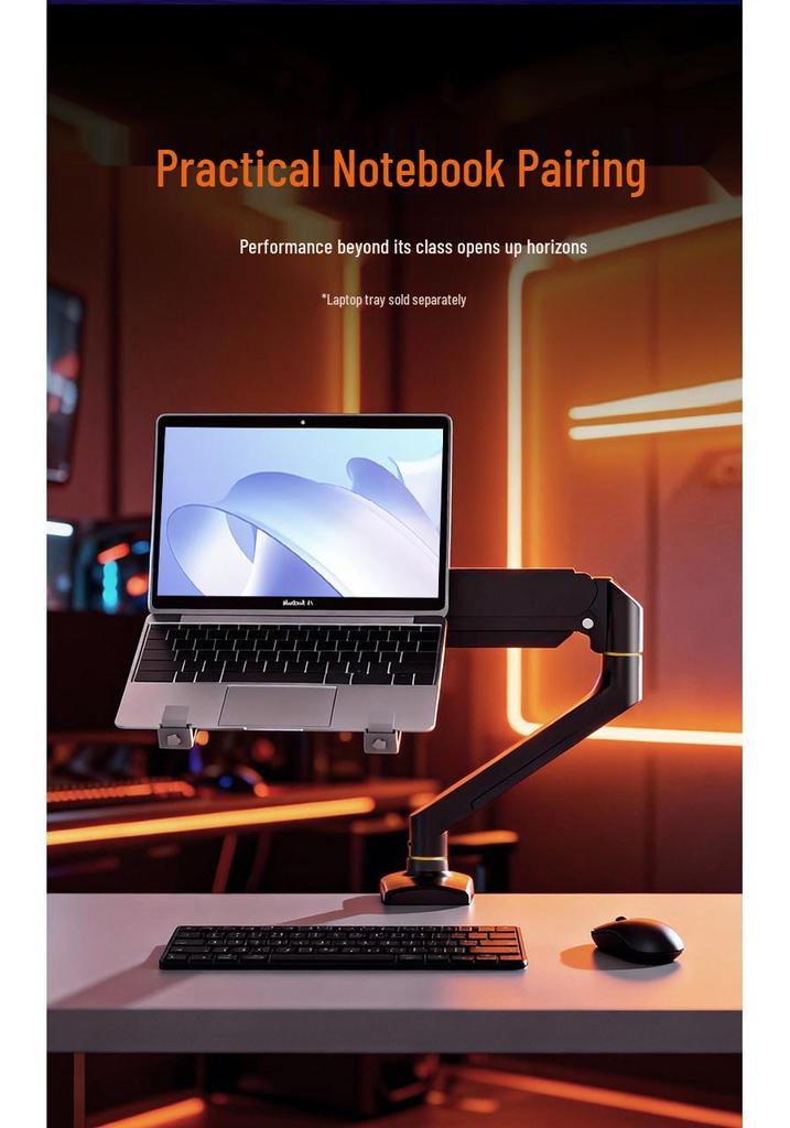 360° Rotating Adjustable Computer Monitor Stand with Mechanical Arm