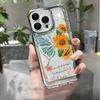 Butterfly Sunflower Phone Case For iPhone 16 Pro Max 17 Air 16 15 Pro 14 13 12 11 14 Plus Shockproof Silicone Funda Cover