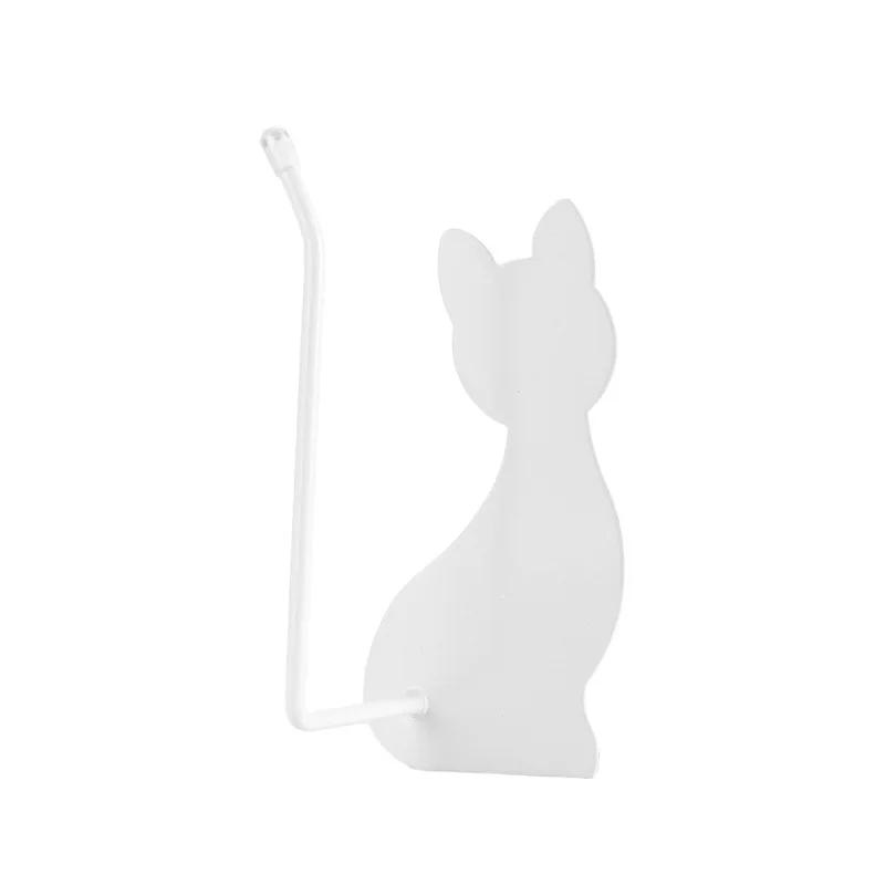 Katze Nicht-Bohrend Fauler Lappenhalter Toilettenpapier Frischhaltefolie Wandmontiertes Lagerregal Küche Edelstahl Handtuchhalter Neu