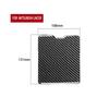 For Mitsubishi Lancer Carbon Fiber Interior Driver Side Storage Box Cover Trim