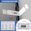 Concrete Crack Monitor L Shape Acrylic Ruler Crack Monitoring Tool for Detection Tracking Building Internal External Wall Corner
