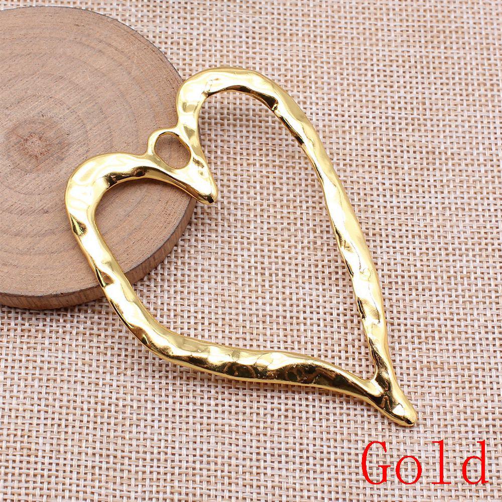 Big Heart Shaped Charms Pendant For Bracelet Necklace Jewelry Making Craft Findings