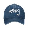 Milo J Logo Sun Baseball Cap  Couple Women Custom DIY Trucker Hat Summer Classic Tennis Skate Adjustable Baseball Caps