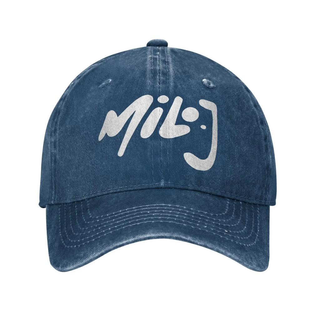 Milo J Logo Sun Baseball Cap Couple Women Custom DIY Trucker Hat Summer Classic Tennis Skate Adjustable Baseball Caps