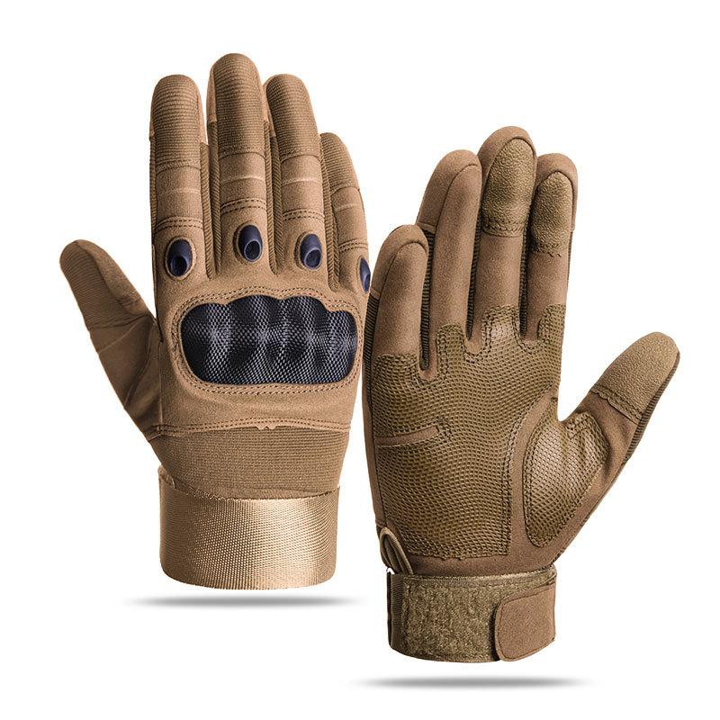 

Tactical gloves men s carbon fiber shell full finger sports touch screen non-slip riding outdoor mountaineering motorcycle XXL