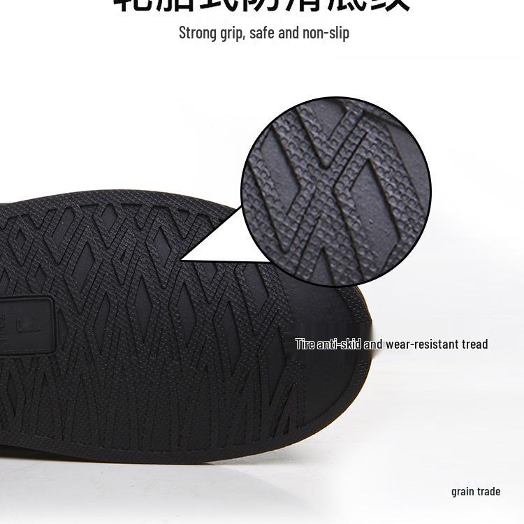Men's & Women's Waterproof Non-Slip Rain Shoe Covers - Thickened, Wear-Resistant, High-Top for Rainy Day Riding