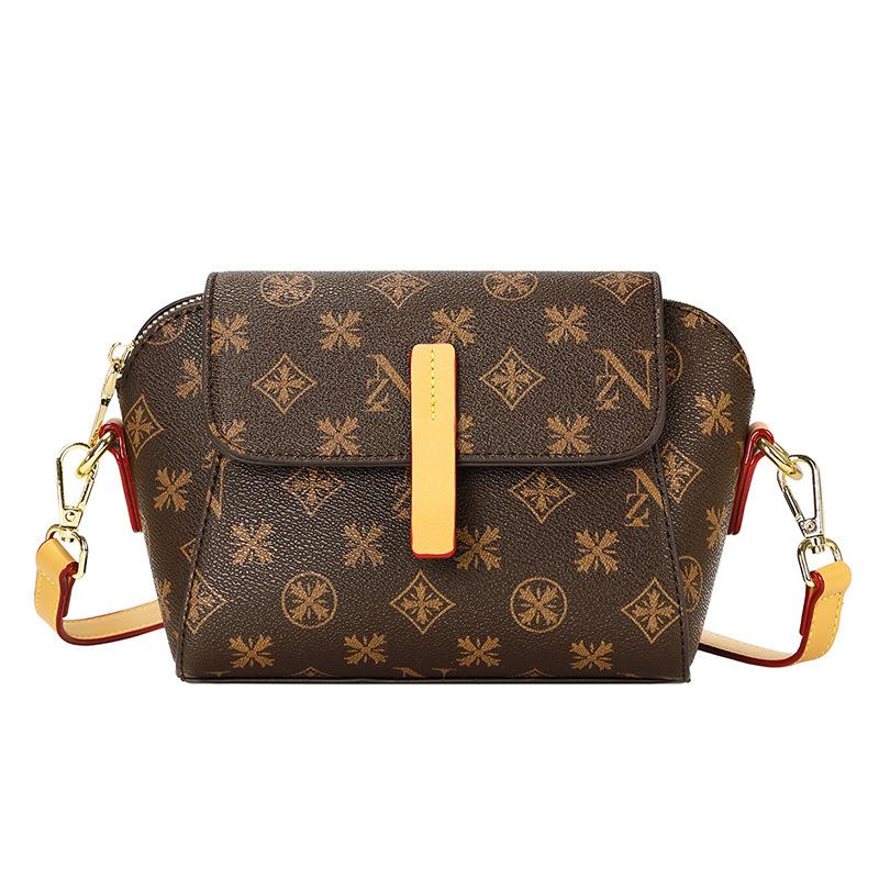 Fashion Printed Retro Crossbody Bag New Style Summer Bag Women's Bag One Shoulder Mother Bag