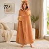 Damen Halloween Kostüm Tier Tragbare Decke Hoodie für Damen, Übergroßer Flanell Pullover Knopfleiste Decke, Cosplay Umhang Nachtwäsche Winter