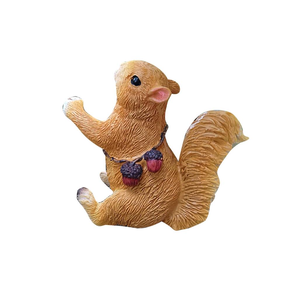 Squirrel Garden Statue Decor Statue Cute Resin Squirrel Outdoor Fun Garden Decor Yard Fence Backyard Tree Climbing Crafts