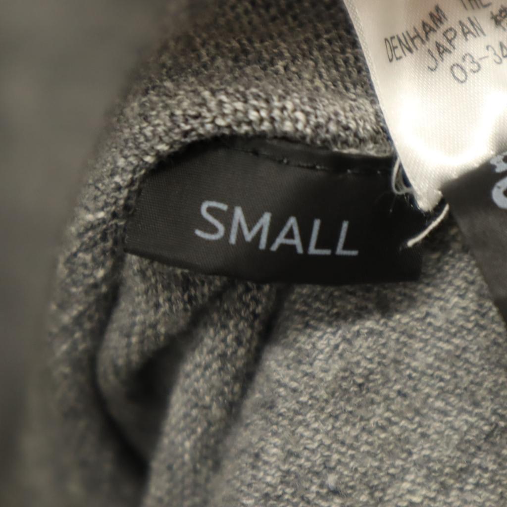 DENHAM Long Sleeve Open Color Cardigan S Gray Knit Men's Used