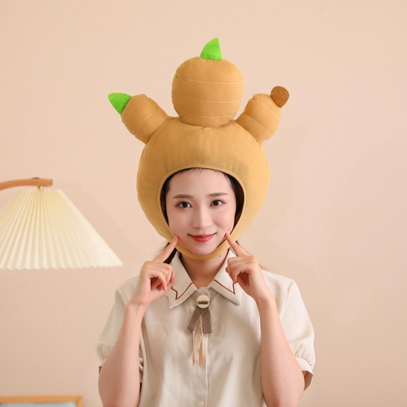 

Ginger headgear, hat, photo props, photo props, cartoon headgear, performance props 32*46CM0.2kg