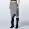 Elegant H-Line Wool Blend Skirt