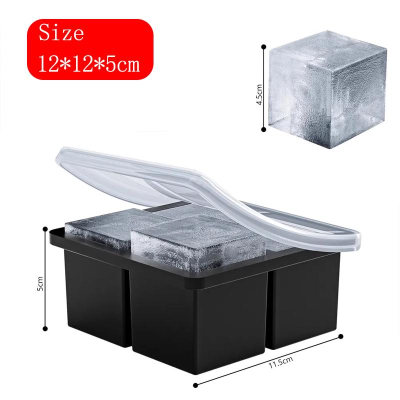 Silicone Ice Cube Molds Spherical Ice Maker Reusable Ice Cube Moulds for Whiskey Cocktail Juice DIY  Barware Kitchen Tools