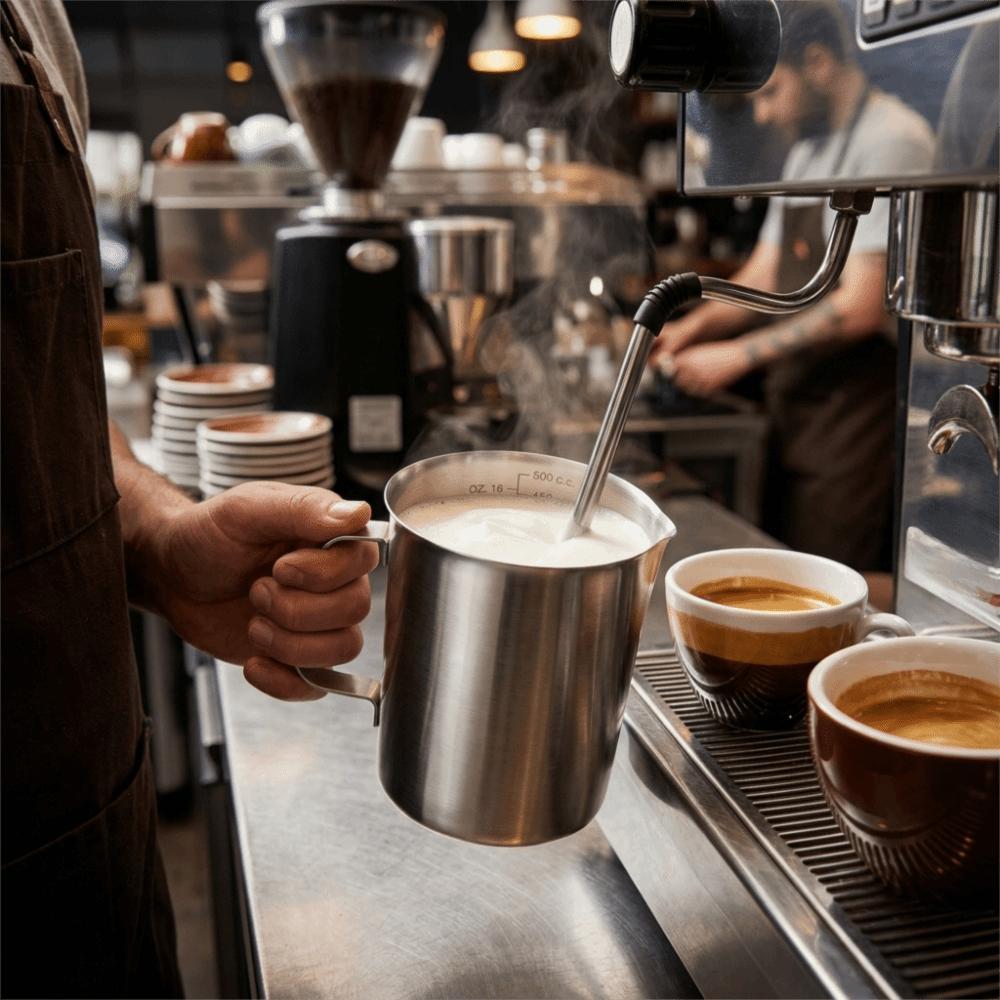 with Scale Measuring Cup Cylindrical Coffee Jug Graduated Container  Coffee Bar 500ml