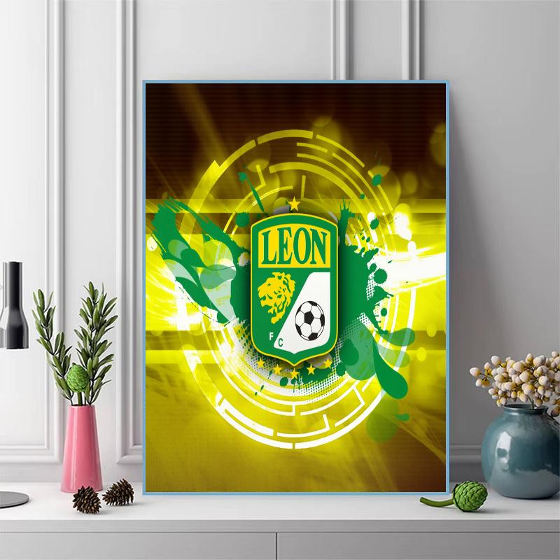 Club León 100% Round Full Drill 5D DIY Diamond Painting Embroidery Cross Stitch Rhinestone Décor