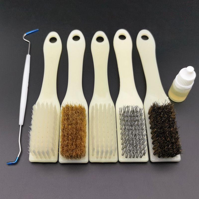 King Kong Bodhi Seed & Olive Walnut Boar Bristle Cleaning Brush Set