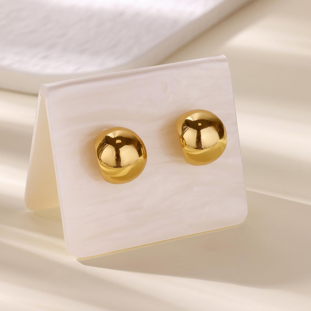 Kostenloser Versand Geometrischer Ovaler Ohrstecker Für Damen Edelstahl Piercing Ohrring 2025 Neuer Trend Mode Hochzeit Zirkon Geschenk