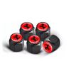 5Pcs Aluminum Alloy Car Wheel Tire Valve Cap Dustproof Cover For Ferrari Roma 488 Portofino F8 Spider SF90 488 612 F12 Accessory MQ1