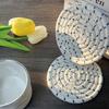1 Bohemian Style Coaster, Handmade Retro Round Woven Coaster Cotton Rope Placemat - Kitchen Dining Table Thick Insulation Pad