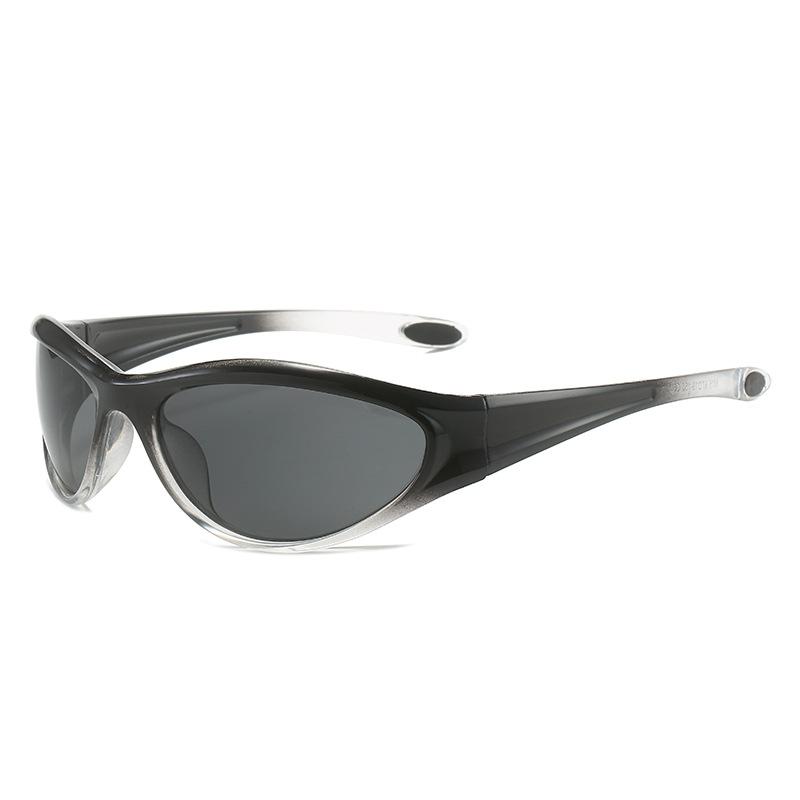 

NEW Sports Punk Mirror Sunglasses Female 2000 S Male Millennium Style Hip Hop Luxury Cat Eye Sun Eyewear UV Protection 400 Unisex Sun Eyewear Oval as picture
