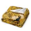 Timeless Maternal Bond-Inspired by Gustav Klimt Mother And Child Blanket Winter Decorative Living Room Novelty Bedspread