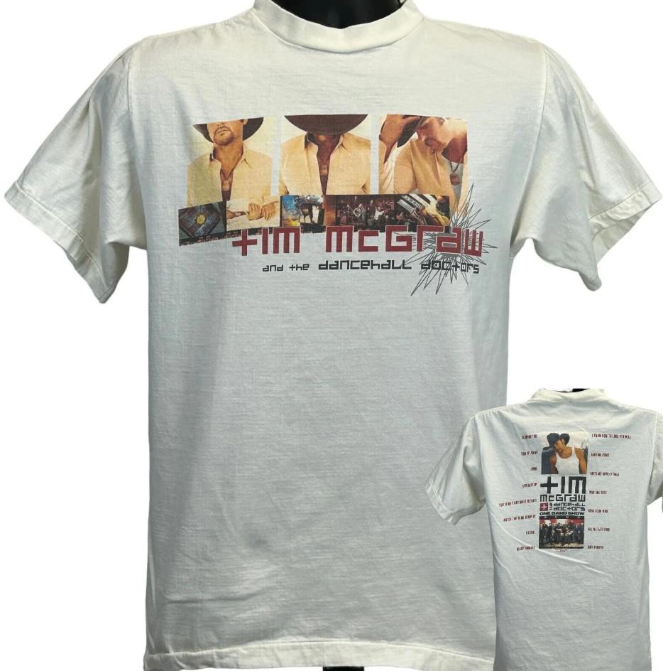 Tim McGraw One Band Show Tour Vintage T-shirt size S-5XL XL