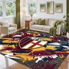 Bologna FC Design Crystal Velvet Rug Soft Decorative Mat for Bedroom Entrance