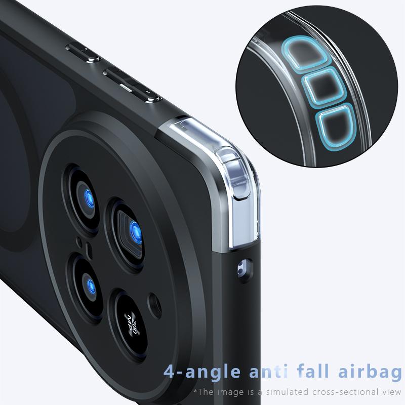 For Vivo S19 S18 Pro Matte Anti Fingerprint Shockproof TPU Magnetic Case Anti-drop Non Yellowing Back Cover Casing Shell