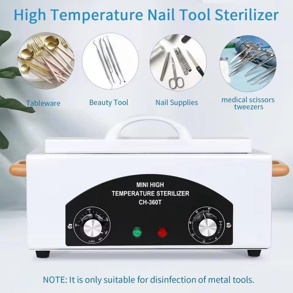 High Temperature Sterilizer Box Nail Art Tool Sterilizer Box Dry Heat Autocalve Cabinet Manicure Tools