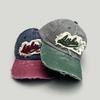 Fashion Patchwork Baseball Hat For Men Women Washed Cotton Letter Embroidery Sunshade Peaked Cap Unisex Street Hip Hop Hat