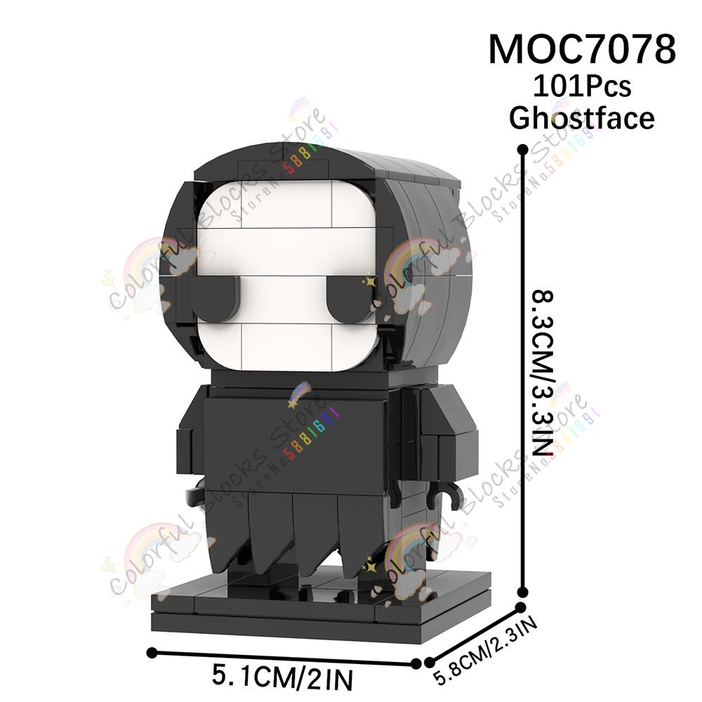 Horror Series Characters MOC Building Blocks Creative Movie Cartoon Mythic Action Figure Model DIY Assembly Bricks Toys For Kids