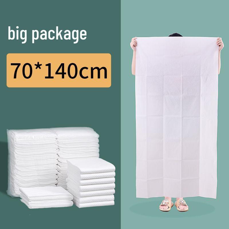 100 Large Disposable Compressed Bath Towels for Travel, Hotel, and Business Trips