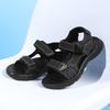 Summer Men Sandals PU Leather Lightweight Open Toe Flat Mens Casual Shoes Outdoor Walking Sandals for Men Beach Shoes