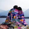 K Pop Demon Hunters Flannel Throw Blanket Soft Warm Winter Blanket for Travel Camping Home Sofa Cover Office Nap Novelty Gift