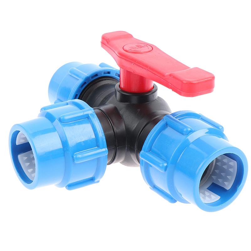 Valvola a Sfera in Plastica a Connessione Rapida a Tre Vie Tipo T