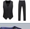 Korean Style Slim Fit Striped Men's Suit Set - Casual Blazer Jacket for Weddings and Professional Wear