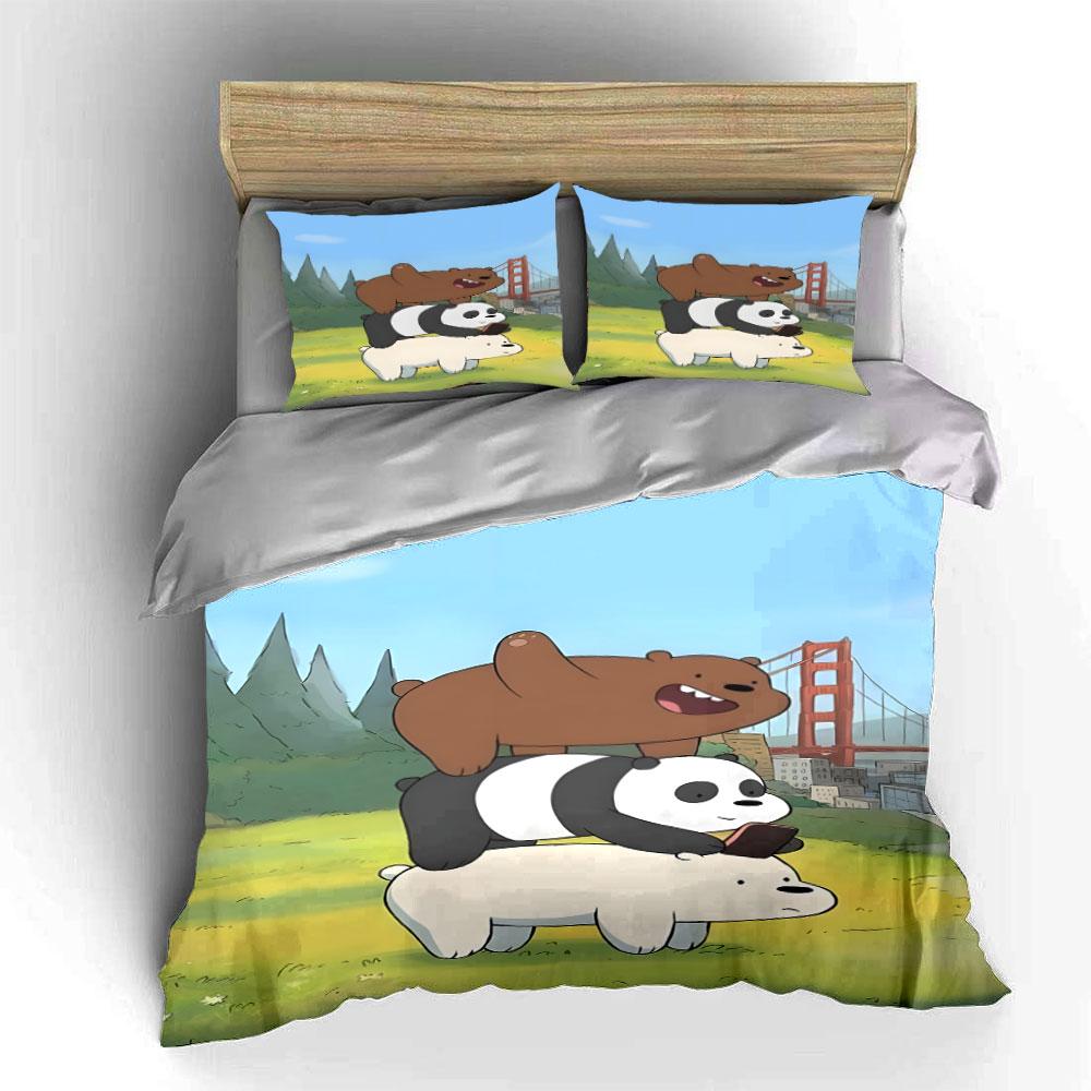 Stacked bears, Golden Gate. Bedding sets Duvet cover sets Duvet covers Pillowcases(1 * Duvet Cover 2 * Pillowcases without duvet insert)