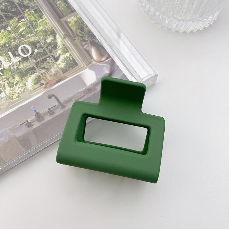 

Конфетная смола Модный цвет Квадратный зажим-краб для волос Красивый аксессуар для волос ручной работы Для женщин Green Square Clip