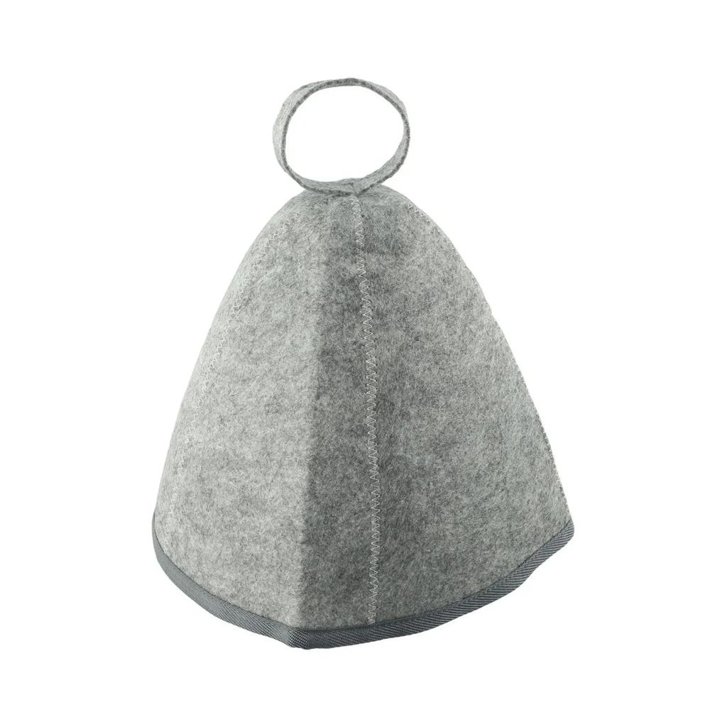1pcs Wool Felt Sauna Hat Keep Warm Bath Hair Protection For Skin Head Anti-Heat Spa Sauna Hat Bathroom Cap Accessories