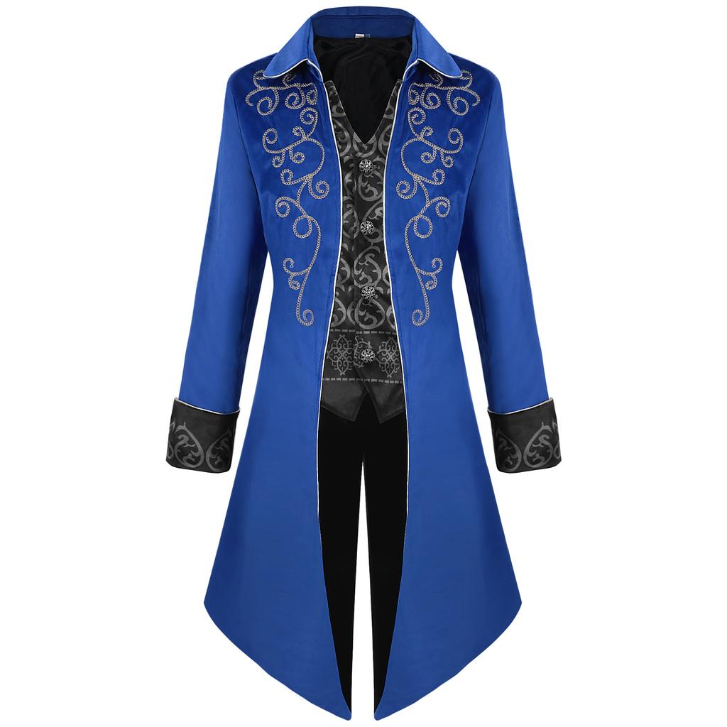 Men's Vintage-Style Spring/Autumn Tuxedo Jacket for Cosplay Performances