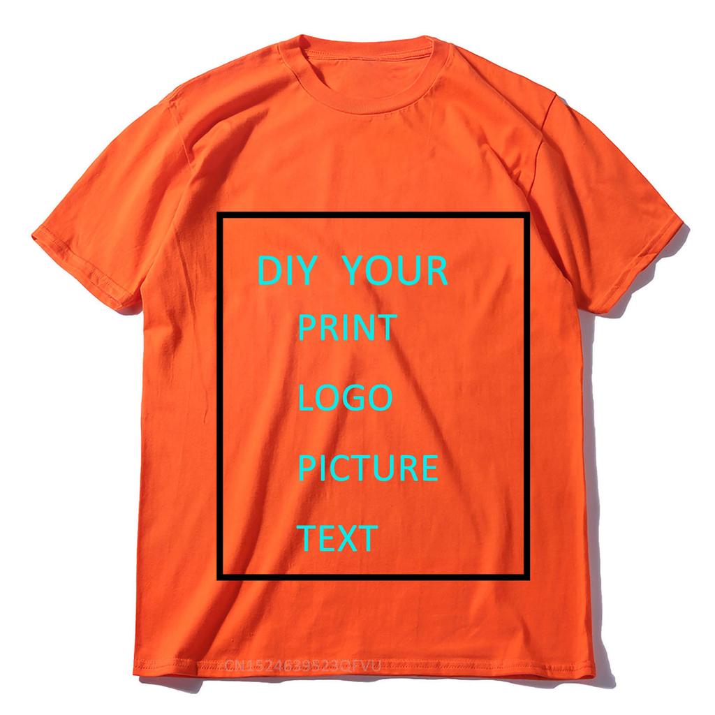 DIY CUSTOM YOUR PRINT LOGO PICTURE TEXT TSHIRTS WOMEN MEN UNISXE TSHIRT 100 COTTON OWN DESIGNS TOPS TSHIRT Gift