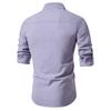 New Spring Men's Fashion Printed Long Sleeve Shirt Casual Versatile Daily Wear Top