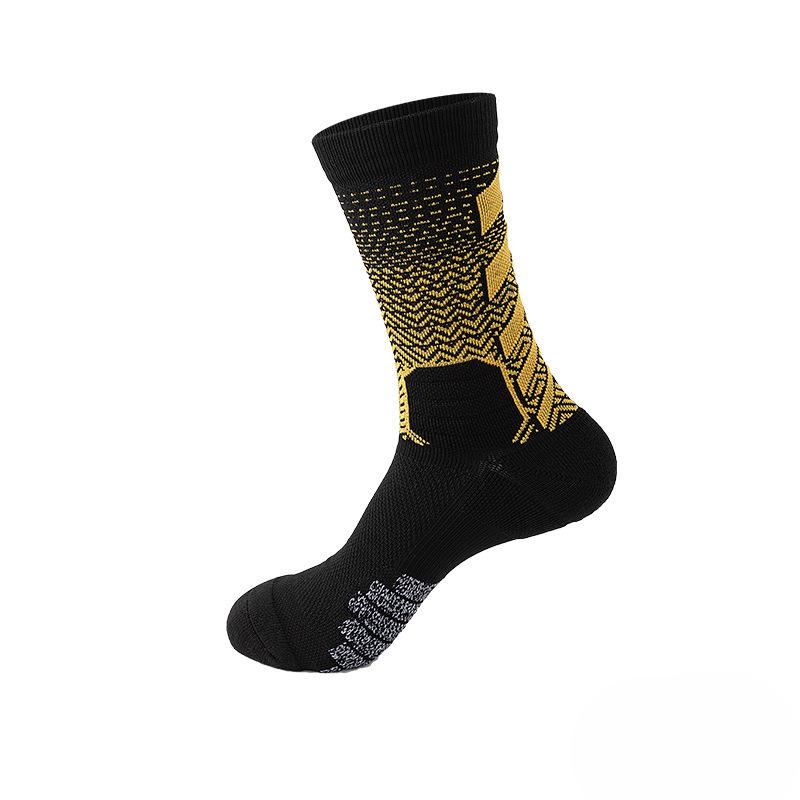 Verlaufende High-Top Court Elite Socken, Verdickte Wettkampf-Umfassende Praktische Sportsocken, Professionelle Basketballsocken