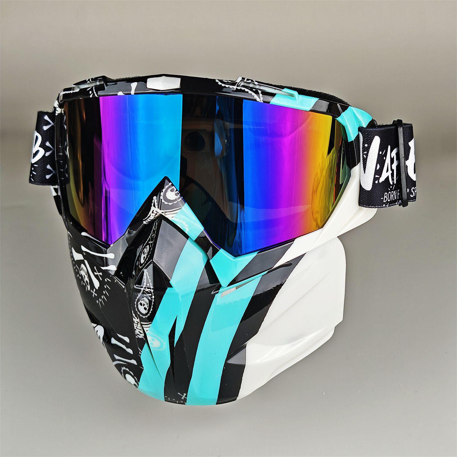 Очки Маска Велосипедная Лыжная Маска Антибликовые Анти-УФ Уличные Очки Ветрозащитные Многофункциональные