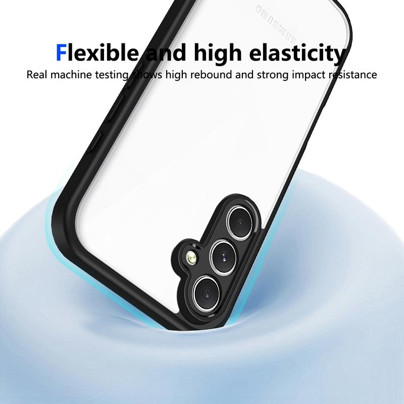 Transparent Silicone Case For Samsung Galaxy M56 M36 M16 M06 M55 M55S M35 M15 M05 PC Back TPU Bumper Shockproof Phone Cover