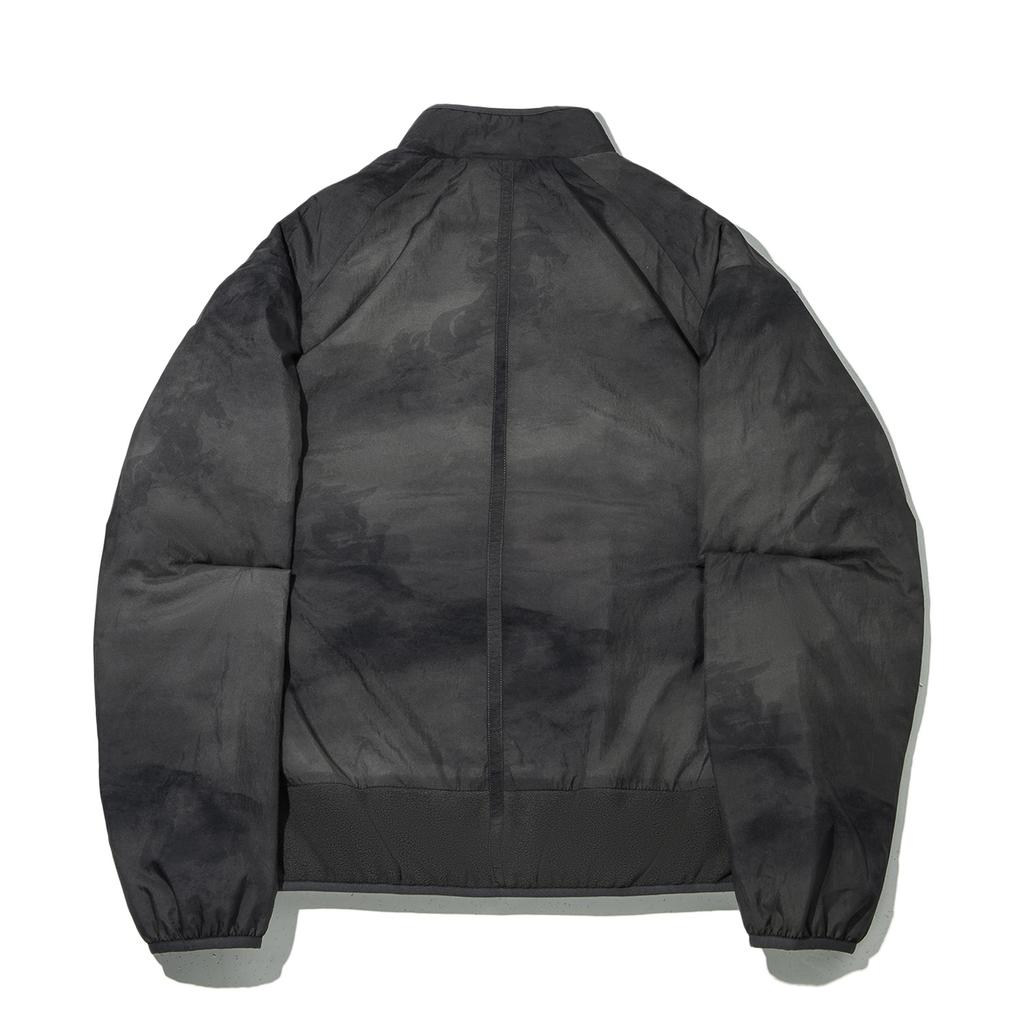 Li Ning Puffer Jackets Men's Black All Over Print Stand Collar Moderate Other AJMW049-3