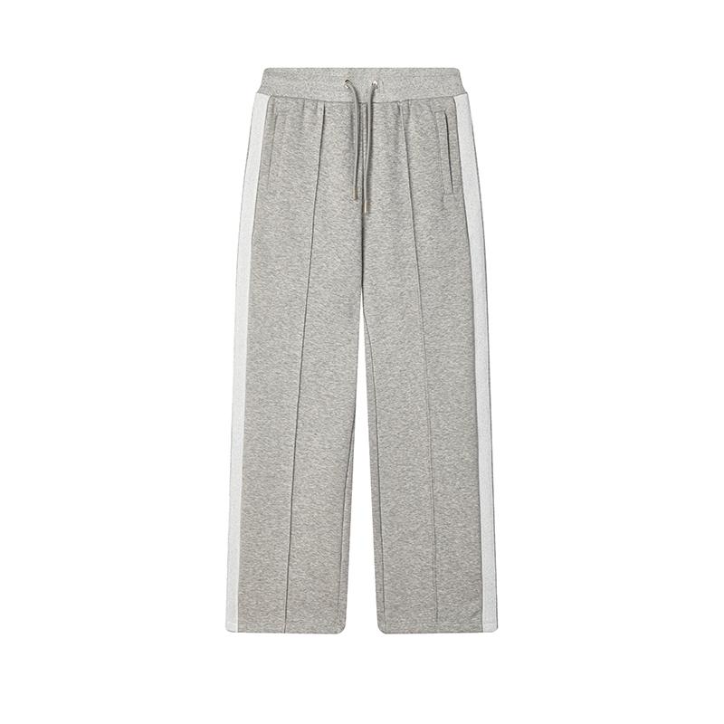 New FILA MILANO Italian Luxury Sports Collection Knitted Sweatpants Women's Fresh Heather Gray F11W445601FMG