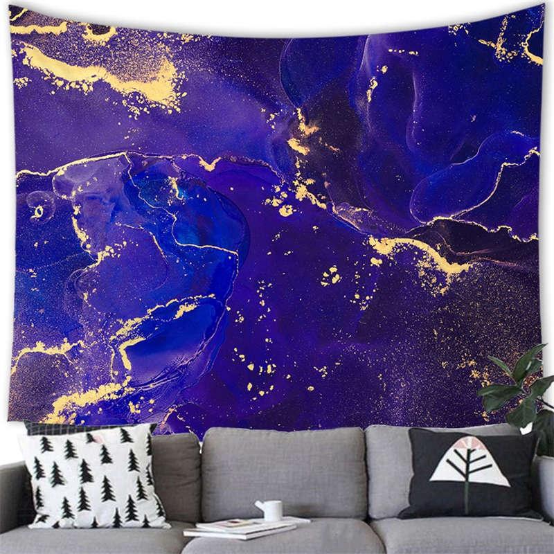 Luxury Wall Hanging Marble Texture Pattern Tapestry Painting Bedroom Living Room Decoration Room Background Hanging Wall